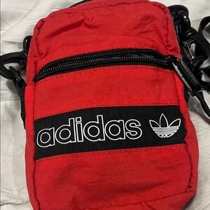 adidas Red and Black Small Crossbody Belt Bag
